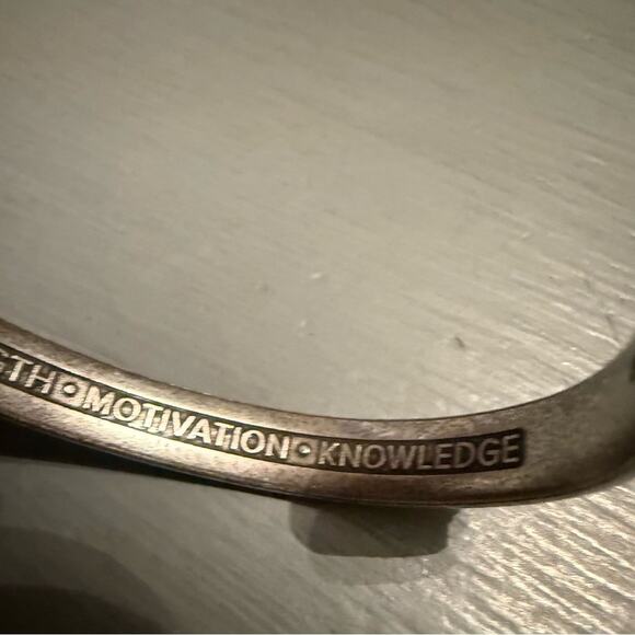 Alex & Ani Strength Motivation Knowledge Cuff Bracelet - Picture 5 of 10